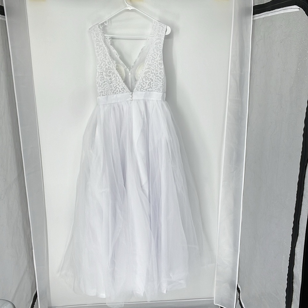 June bridals NWT white tulle dress - Picture 7 of 9